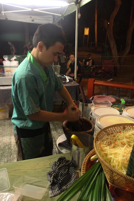 Ma pow pow salade en préparation